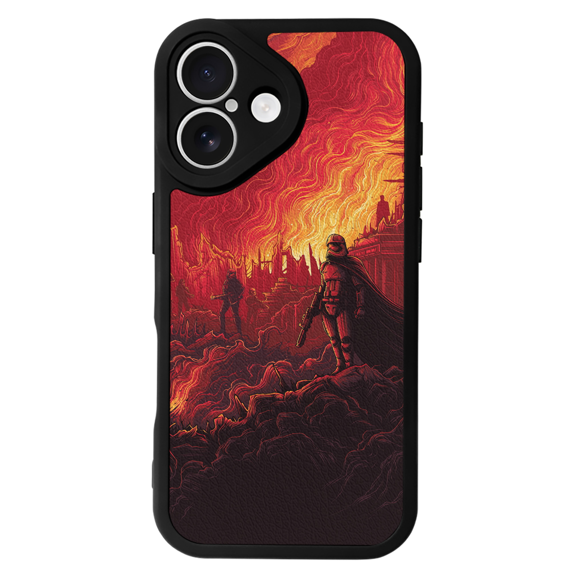 （画像用） スター・ウォーズ Star Wars 【iPhone 16シリーズ対応】シリコンスマホケース（レザー調） 材質：シリコン